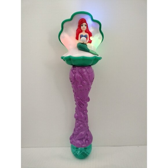 Vintage Disney Little Mermaid Bubble Blower Wand  Light Up Musical Ariel 1988 - Picture 2 of 9